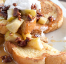 Image of French Toast with Warm Apple Pecan Compote