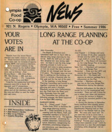 Cover Co-op News Summer 1986