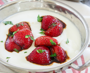 Balsamic-Glazed Strawberries