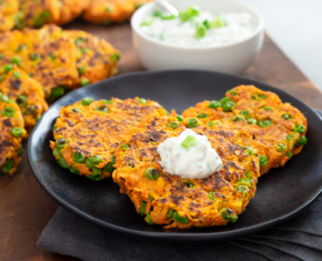Carrot-Pea Fritters