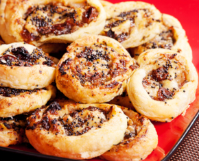 Dried Fruit and Poppy Seed Rugelach Spirals